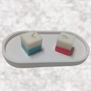 Pack x 5 velas Cúbica de soja de 3x3x3