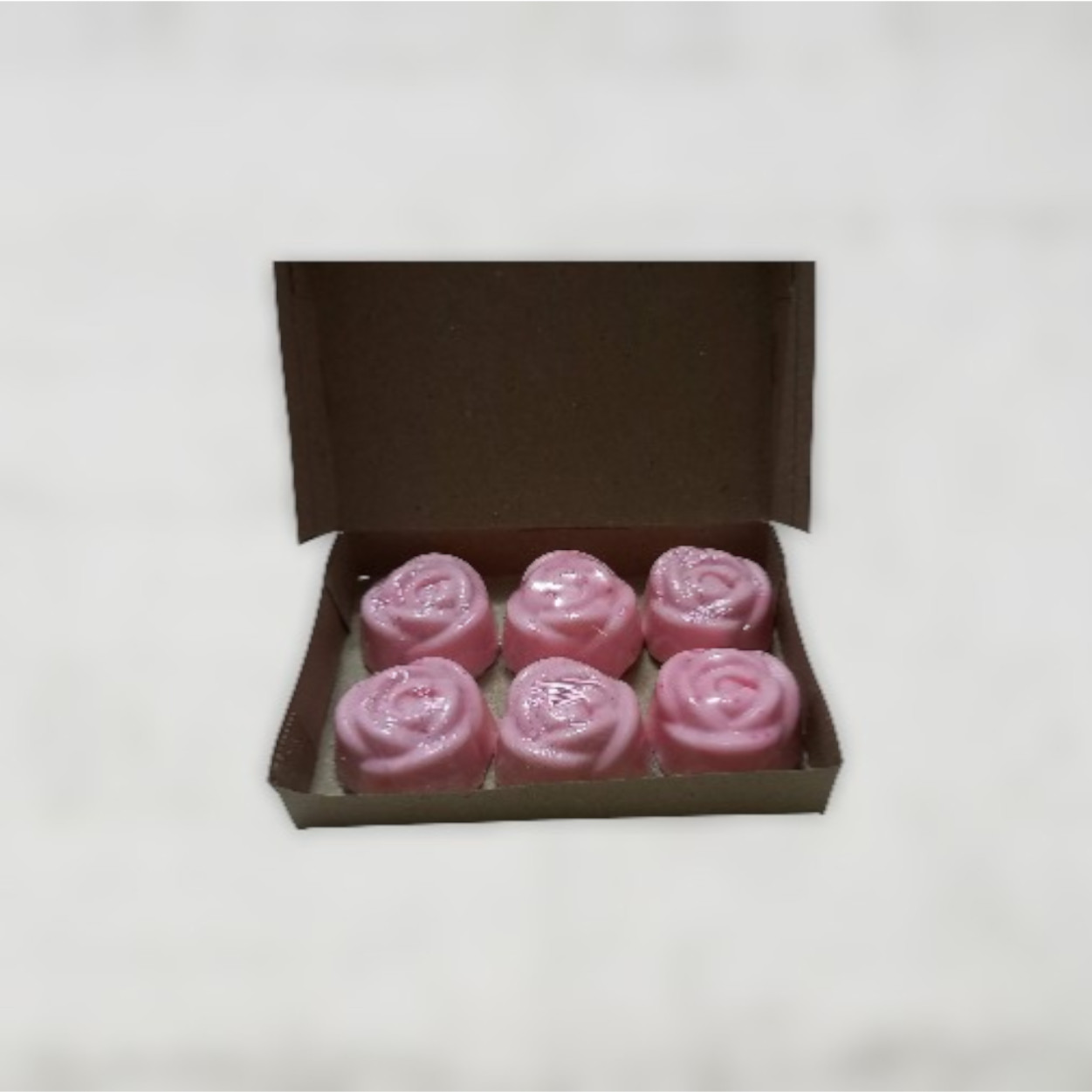 Jaboncitos Artesanales "Rosas Medianas de Autor" Pack x 6
