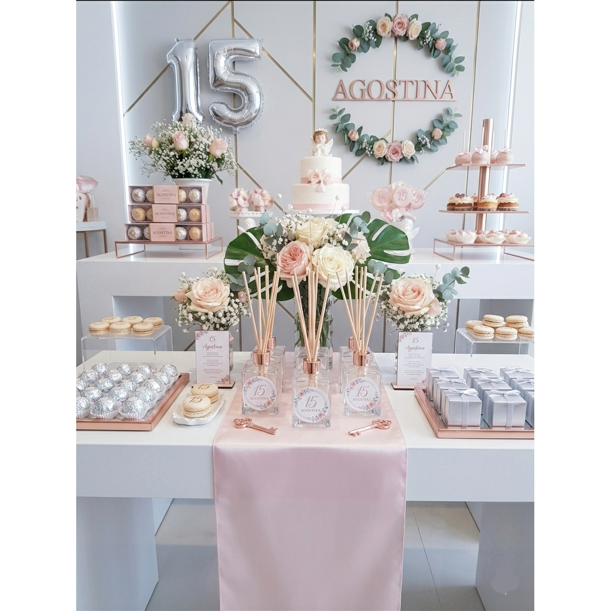 Difusor Aromático (125cc) – Elegancia en Organza para tus Eventos - Imagen 4