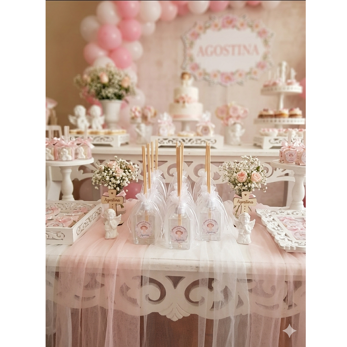 Difusor Aromático (125cc) – Elegancia en Organza para tus Eventos - Imagen 2