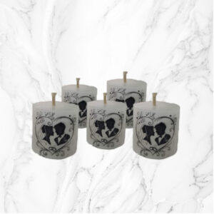 Pack x10 Velas Cilíndricas Personalizadas (3x3 cm) – Colores y Aromas a Elección
