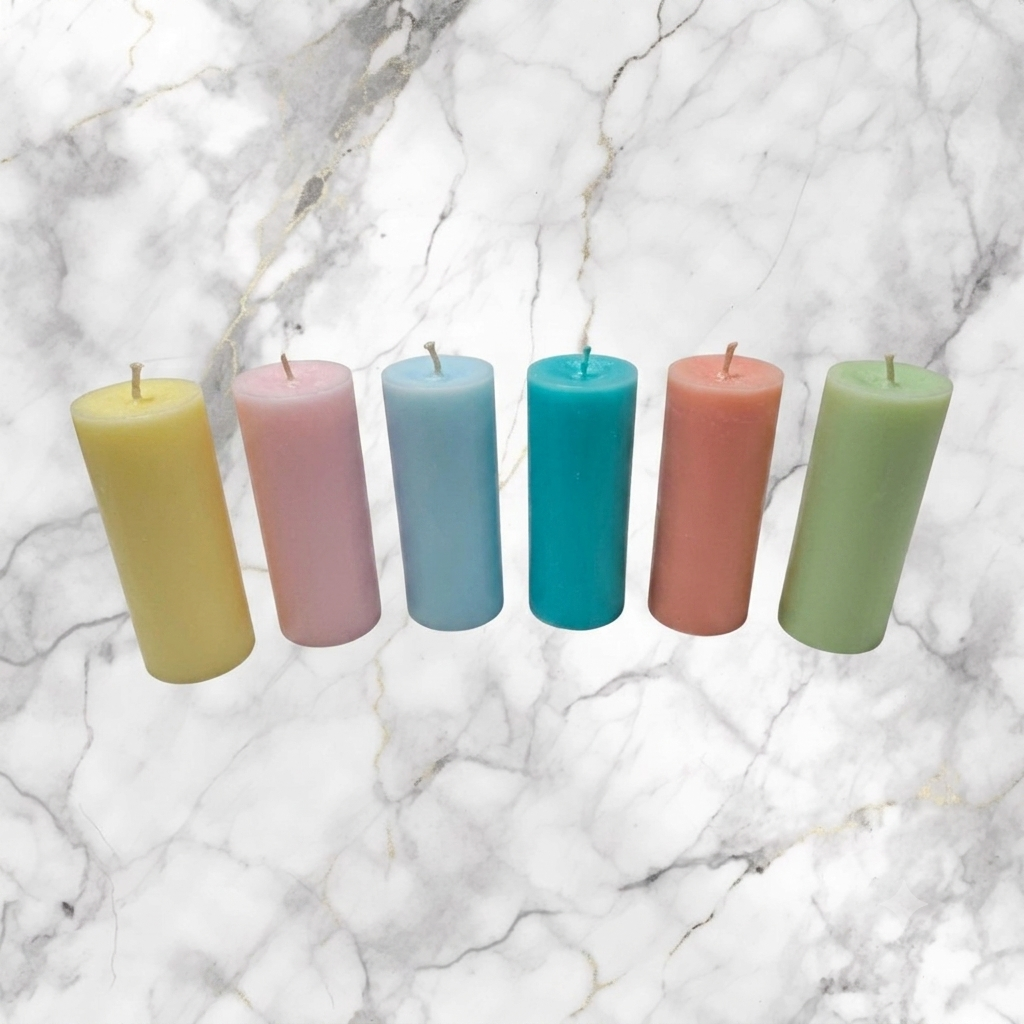 Pack x3 Velas Cilíndricas de Soja (4x10 cm) – Ideal Souvenirs - Imagen 4