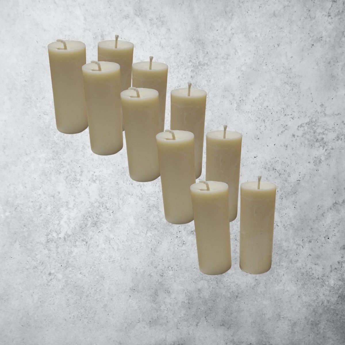 Pack x3 Velas Cilíndricas de Soja (4x10 cm) – Ideal Souvenirs - Imagen 2