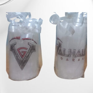 Pack x3 Velas Cilíndricas Personalizadas (5x9 cm) con Diseño Fusionado en Bolsita - Brezos Aromas