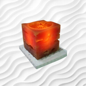 Fanal Rústico 6x6x6 cm – Diseño con Textura para Centros de Mesa