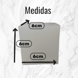 Vela Cubo Artesanal Mediana (6x6 cm) – Brezos Aromas