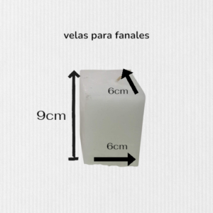 Vela Especial para Fanales (6x6x9 cm) – Brezos Aromas