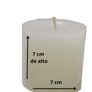 Vela Cilíndrica Premium para Fanales (7x7 cm) – Brezos Aromas