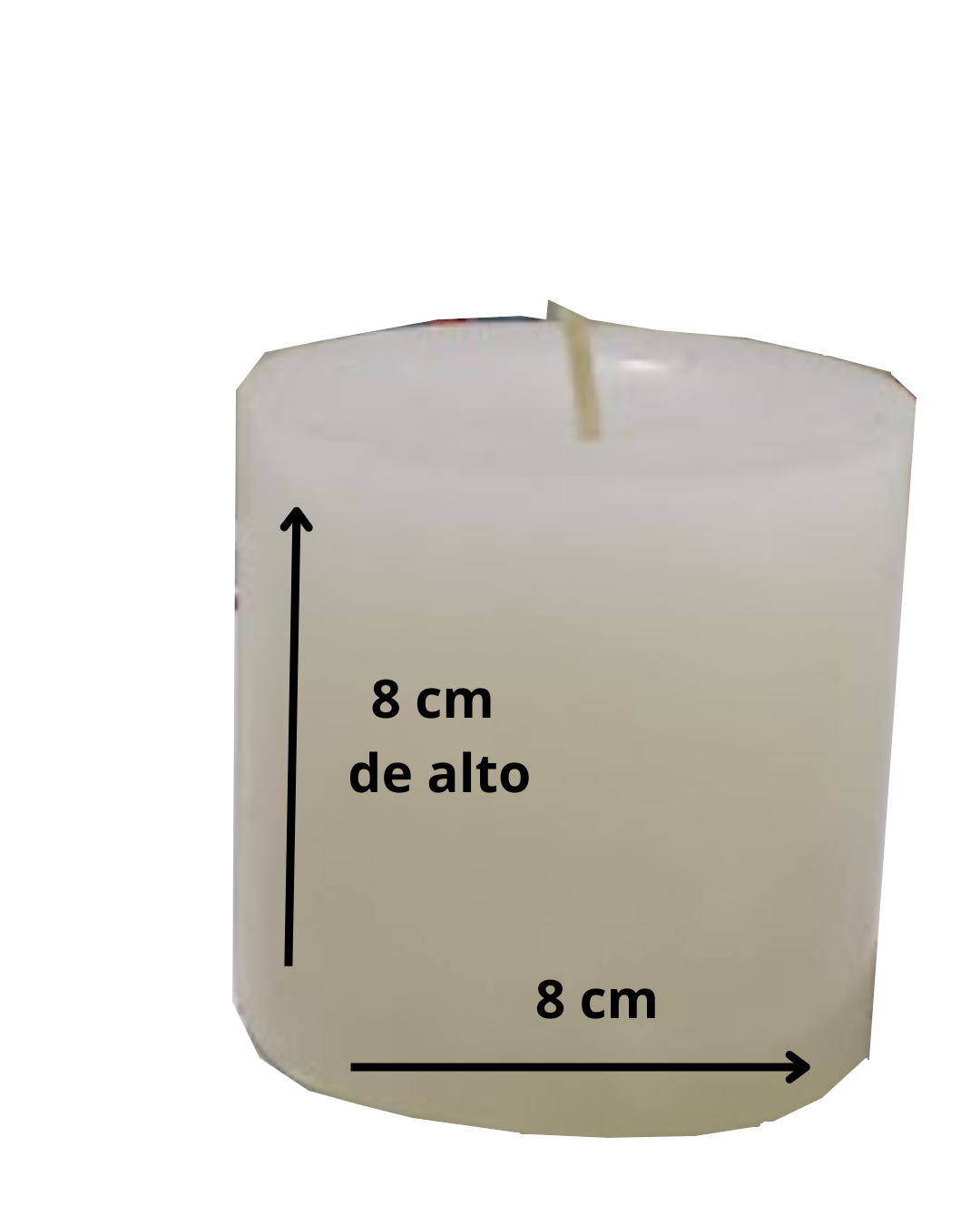 Vela de Parafina Premium para Fanales (8x8 cm) – Brezos Aromas