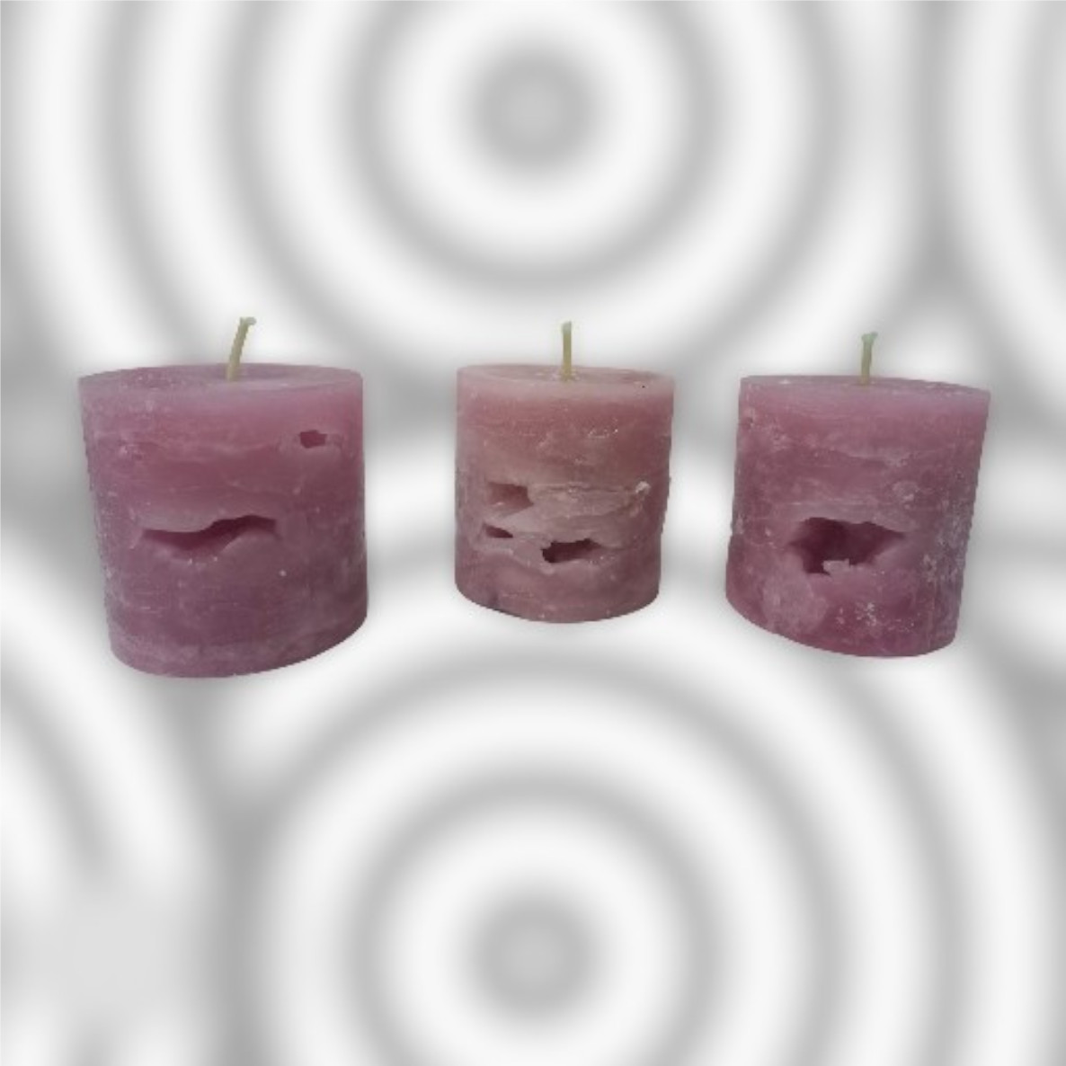 Vela Rústica Premium (8x8 cm) – Brezos Aromas - Imagen 3