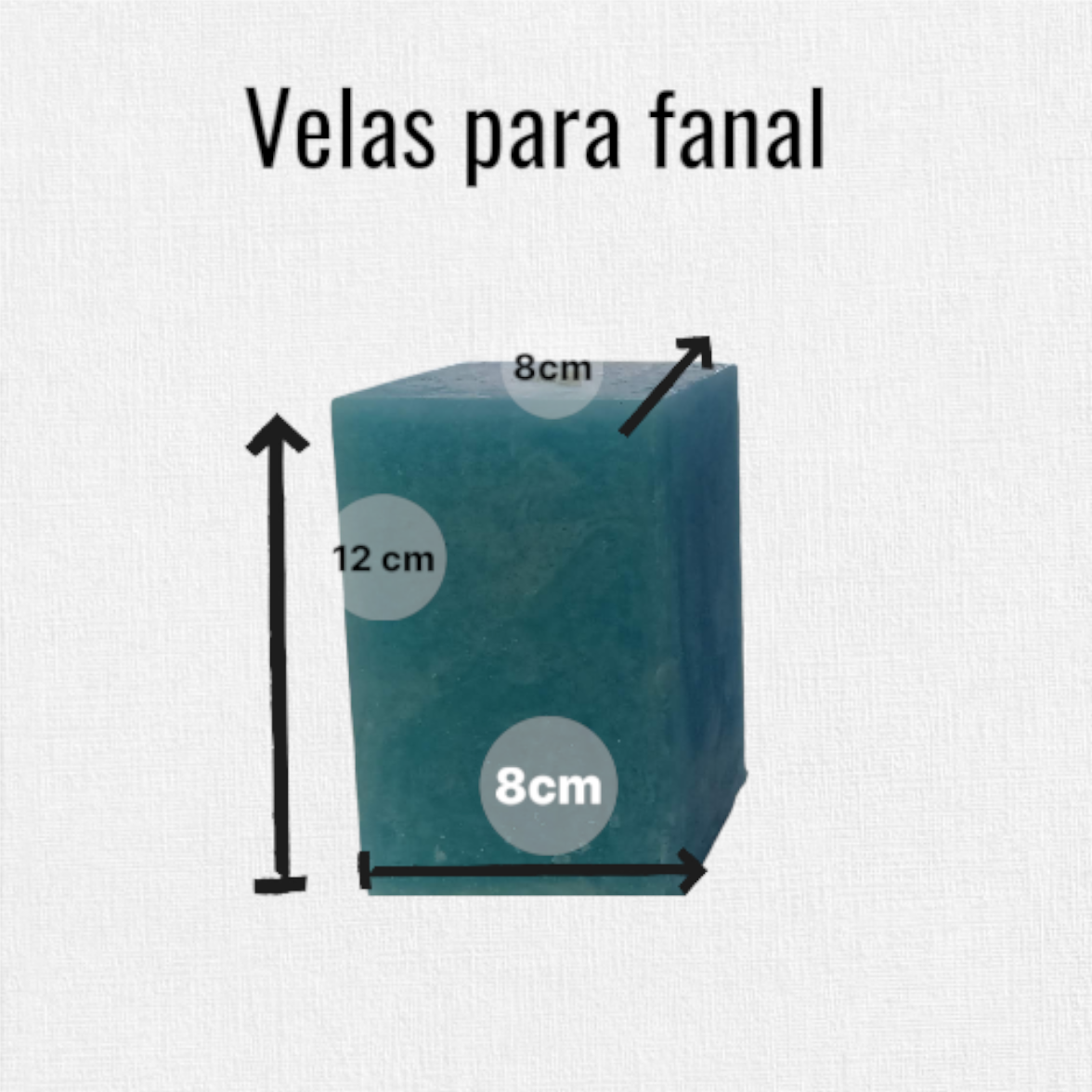 Vela Premium para Fanales Grandes (8x8x12 cm) – Brezos Aromas