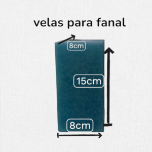 Vela Premium para Fanales Grandes (8x8x15 cm) – Brezos Aromas