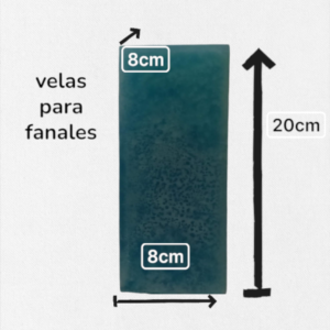 Vela Premium para Fanales Grandes (8x8x20 cm) – Brezos Aromas