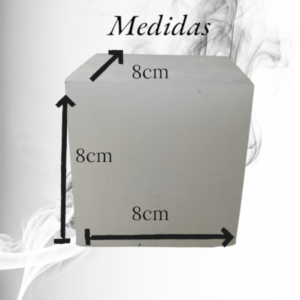 Vela Cubo Premium de Alta Duración (8x8 cm) – Brezos Aromas