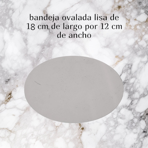 Bandeja Ovalada XL – Base de Diseño de Gran Formato (18x12 cm)