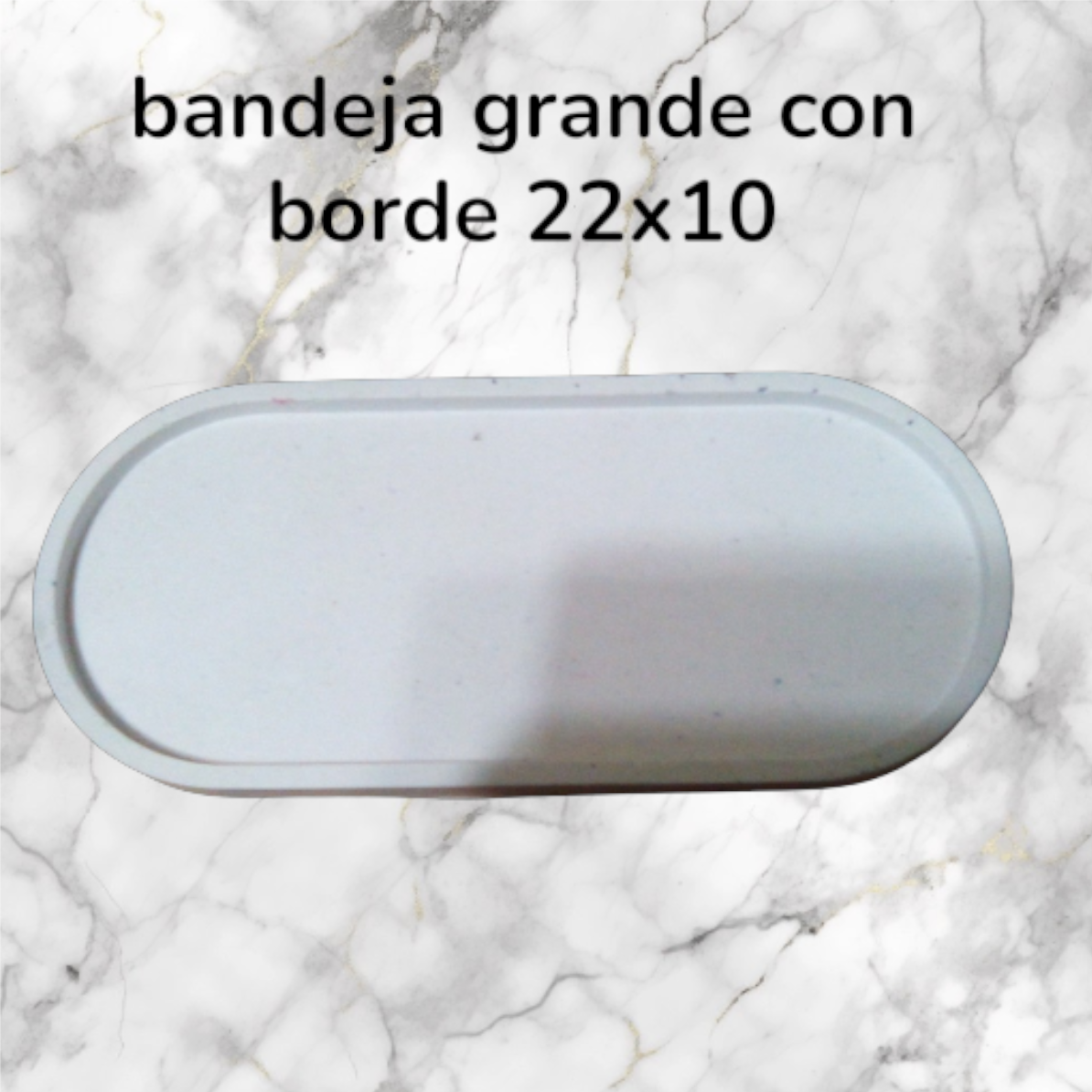 Bandeja Ovalada XL – Base Decorativa Premium (22.8x10.2 cm)