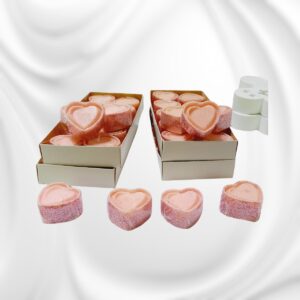 Pack de Jaboncitos "Corazón Liso con Glitter" (10 unidades) – Brillo y Elegancia Artesanal