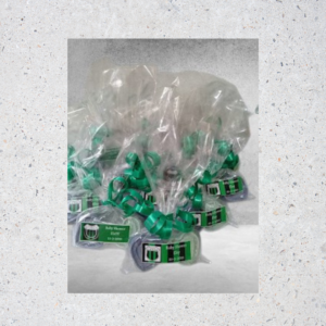 Souvenir Bolsita con 2 Jaboncitos Corazón Lisos Personalizados - Brezos Aromas