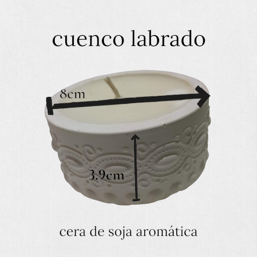 Vela de Soja en Cuenco Labrado - Edición Especial Souvenir (90cc) - Imagen 2