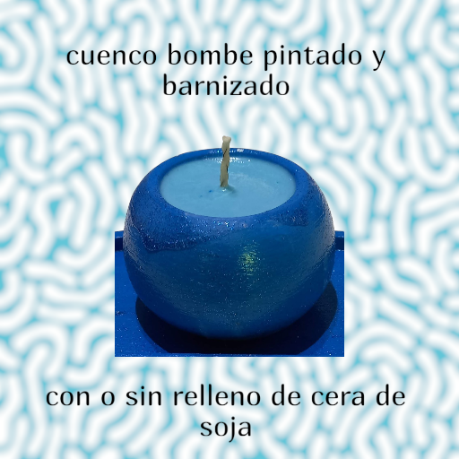 Cuenco Bombé Artesanal – Base Decorativa y Souvenir (8 cm) - Imagen 4