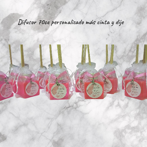 Difusor Aromático en Bolsa de Organza (70cc) – Souvenir Elegante y Personalizado - Imagen 3