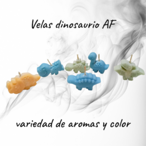 Pack x6 Velas de Soja Dinosaurios Bebés – Personalizadas