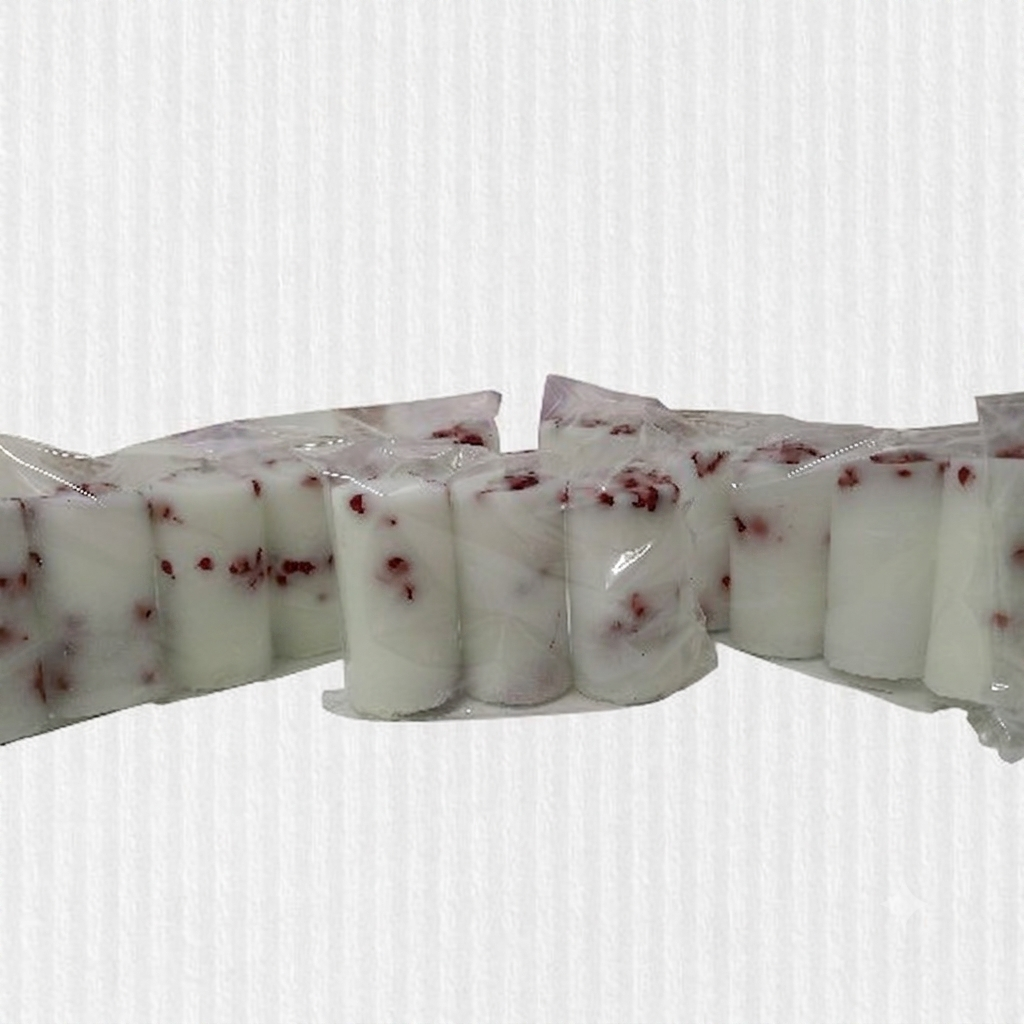 Pack x15 Velas Cilíndricas Estilizadas (3x6 cm) – Con Flores Incrustadas y Descuento por Cantidad - Imagen 3