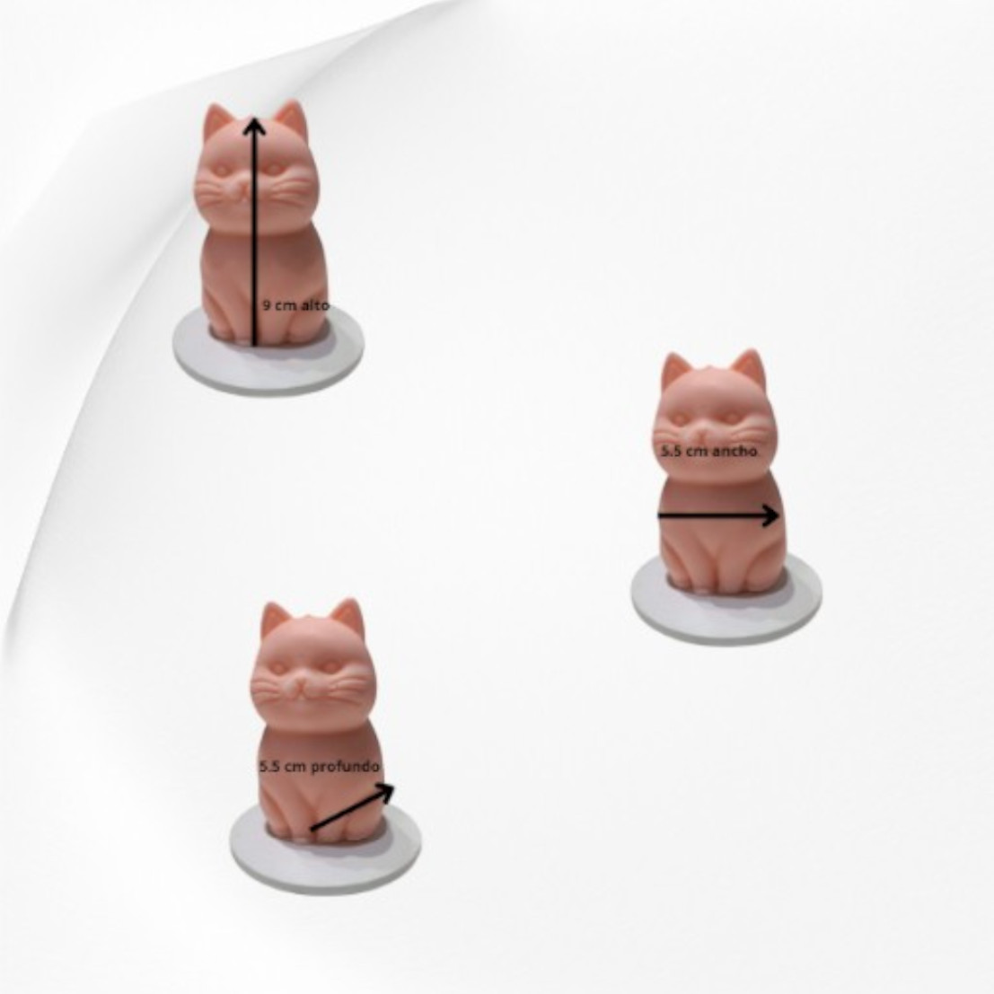Jabón Artesanal Figura de Gato Grande - Imagen 3