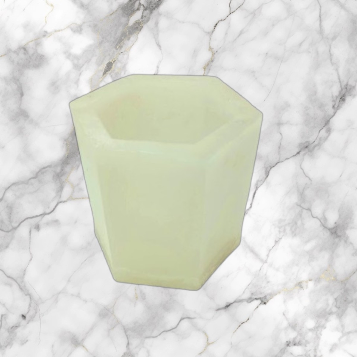 Fanal Hexagonal Artesanal (12x12 cm) – Diseño Geométrico Exclusivo - Imagen 4