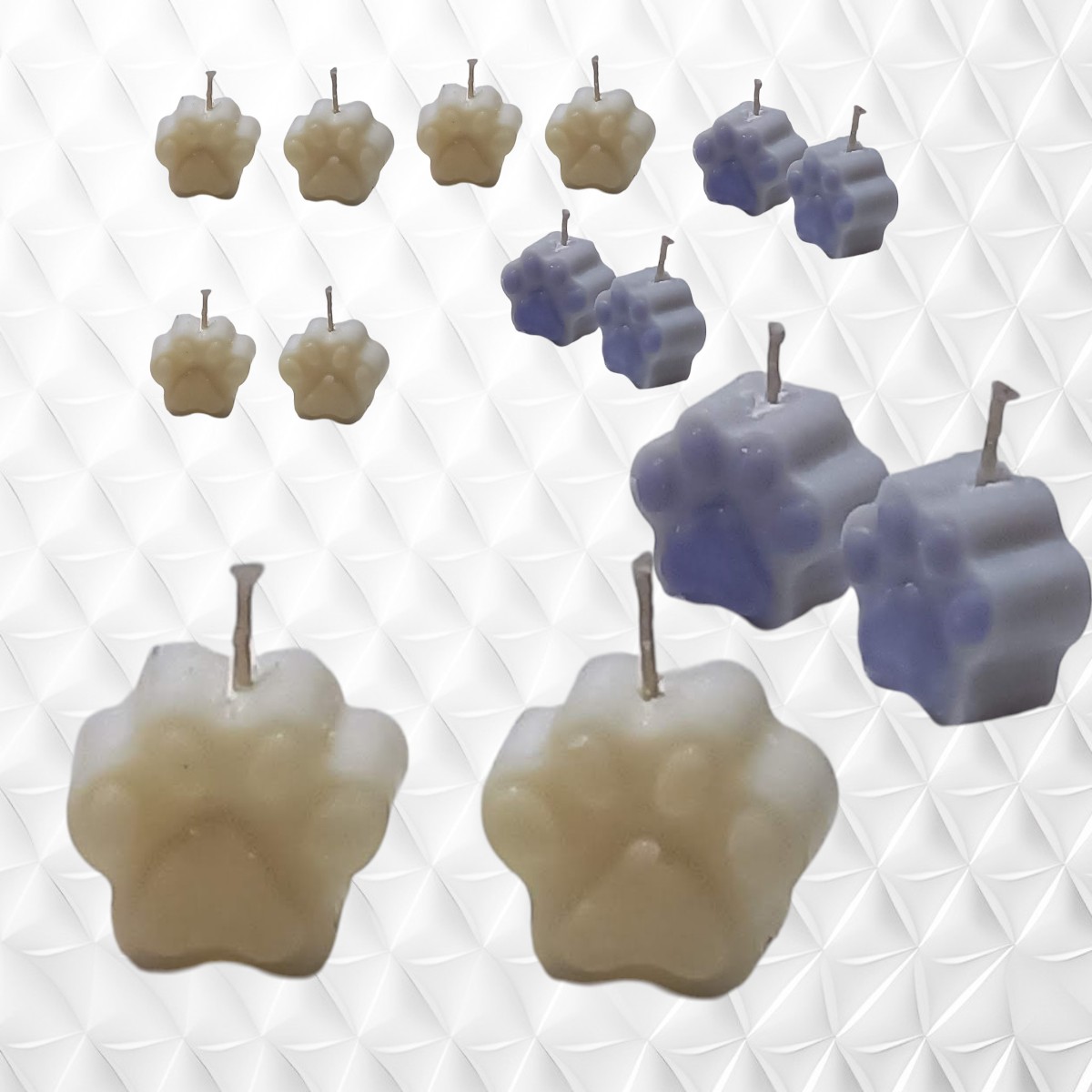 Pack x5 Velas Huella de Perro – Color y Aroma a Elección - Imagen 4