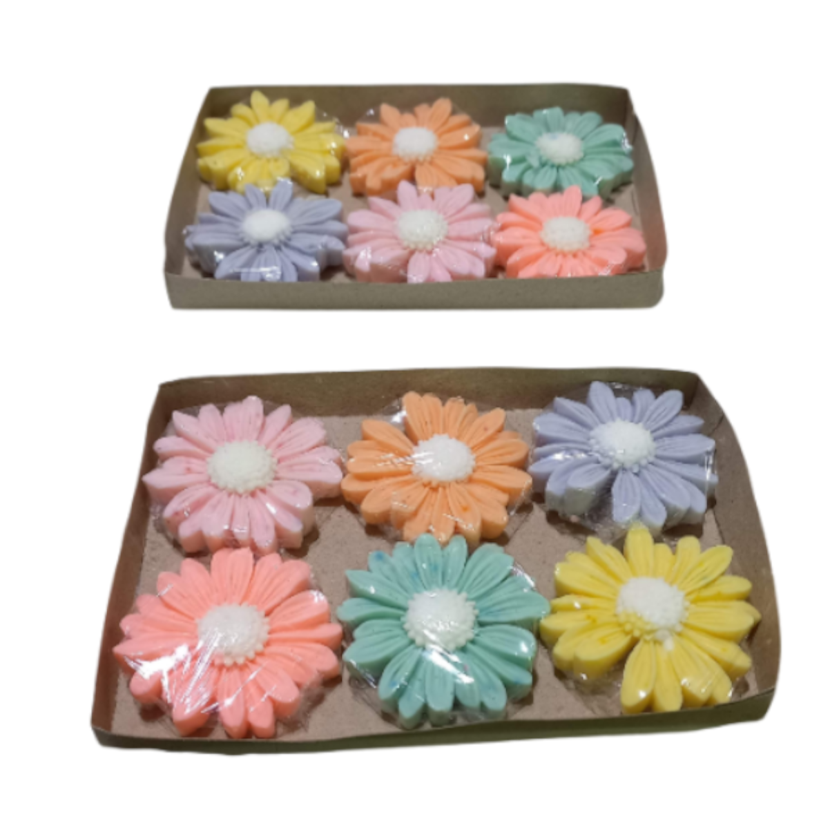 Pack de Jaboncitos "Margarita 3D" (6 unidades) – Diseño Artesanal Elegante - Imagen 3
