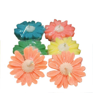 Vela Margarita Premium (5.5 cm) – Centro y Pétalos a Elección (Pack x4)