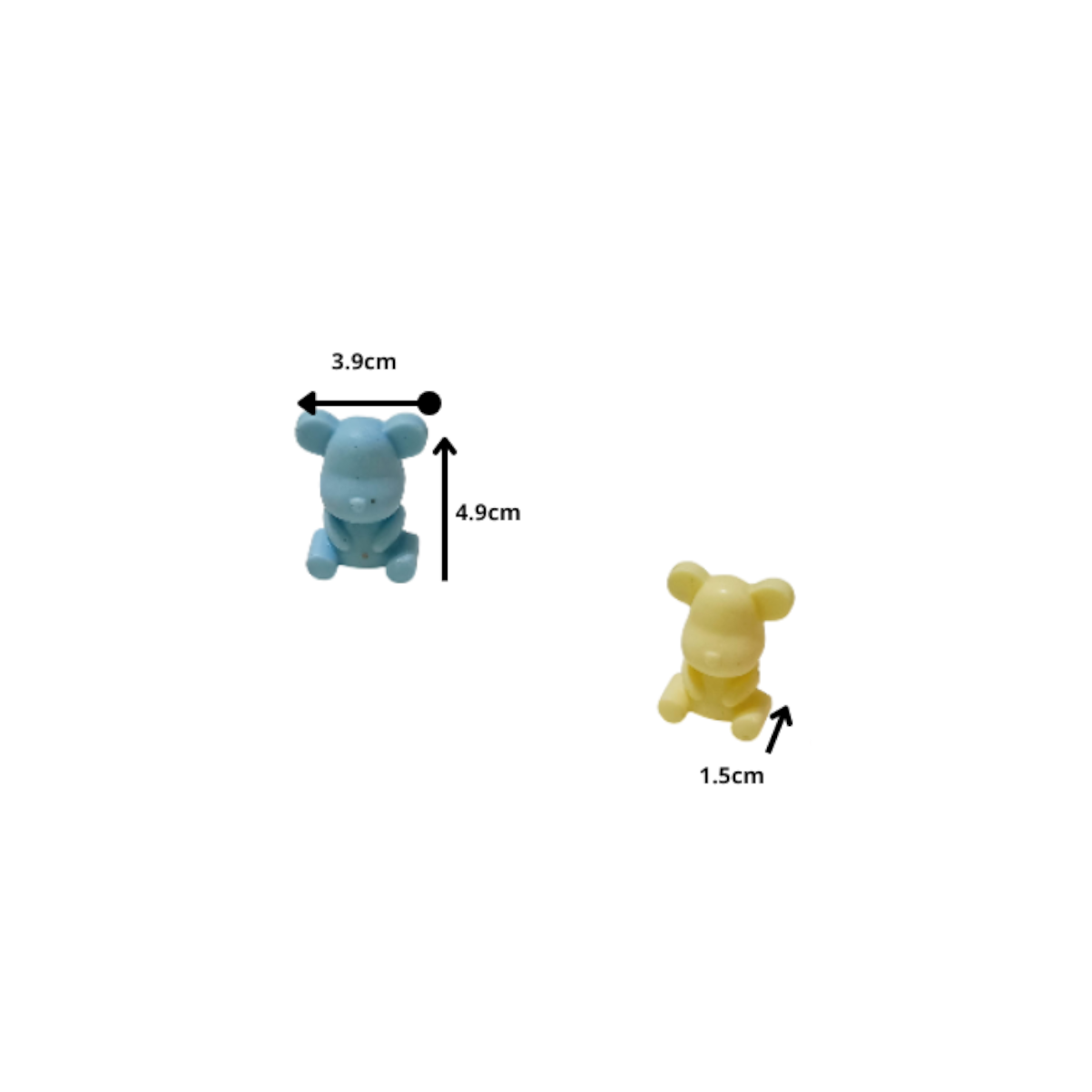 Souvenirs Artesanales: Ositos Chicos bolsita de organza - Imagen 3