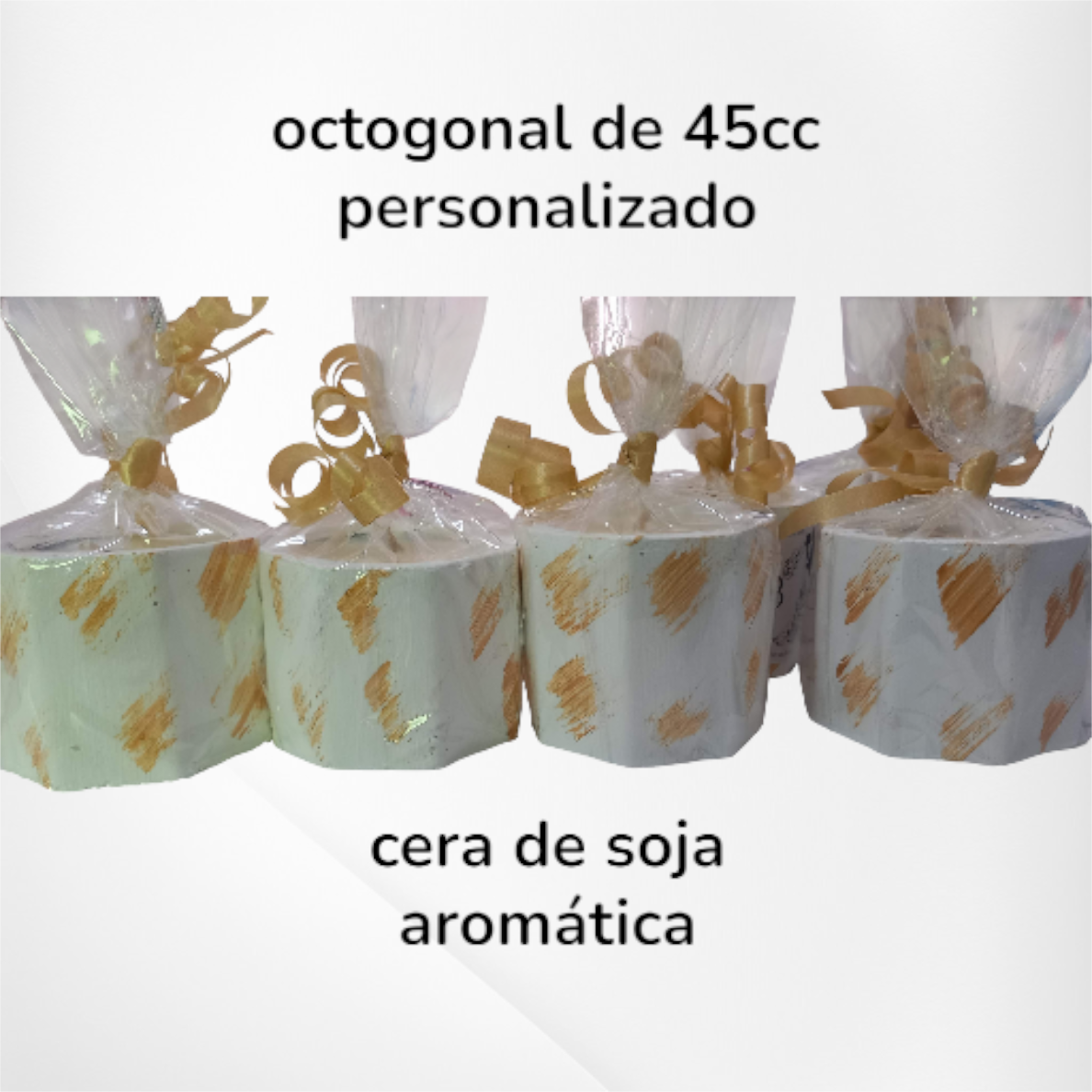 Vela de Soja Aromática en Envase Octogonal de Yeso (45cc) - Imagen 6