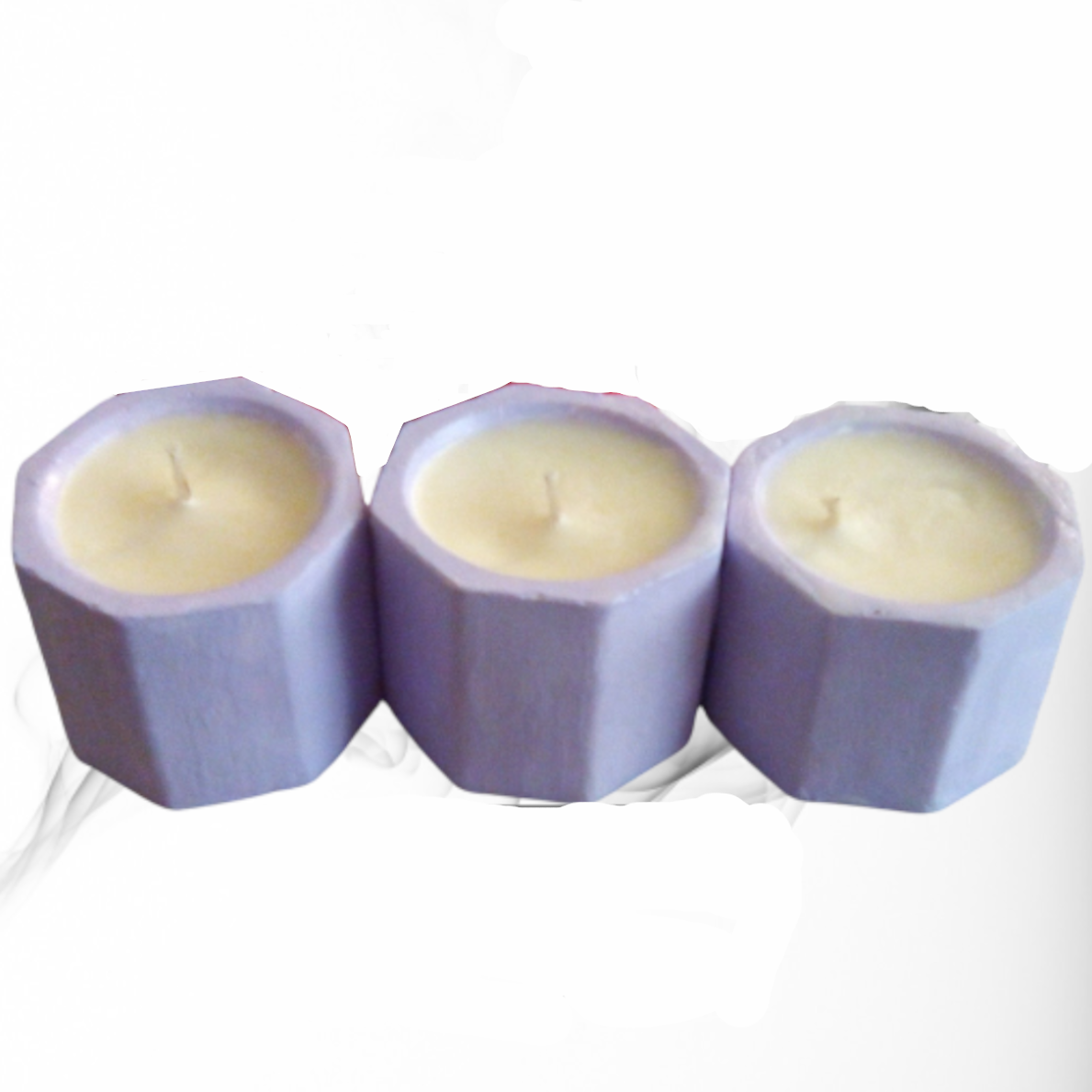 Vela de Soja Aromática en Envase Octogonal de Yeso (45cc) - Imagen 8