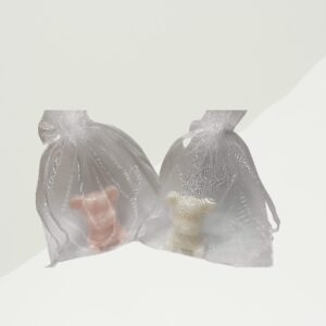 Souvenirs Artesanales: Ositos Chicos bolsita de organza