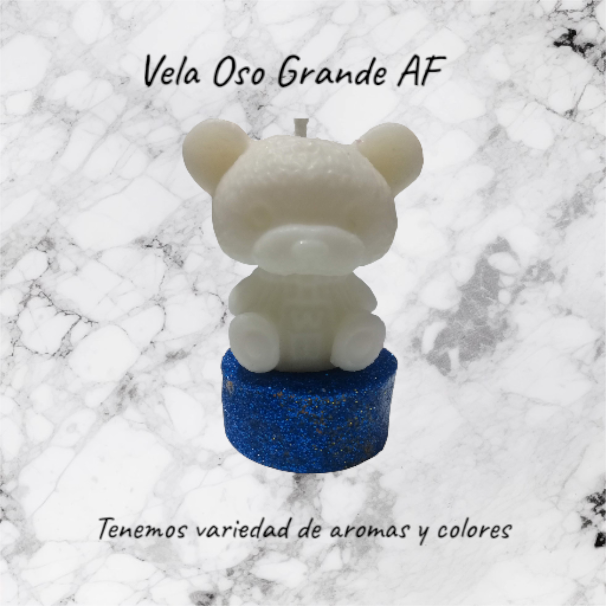 Pack x5 Velas Oso Grande 3D – Color y Aroma a Elección