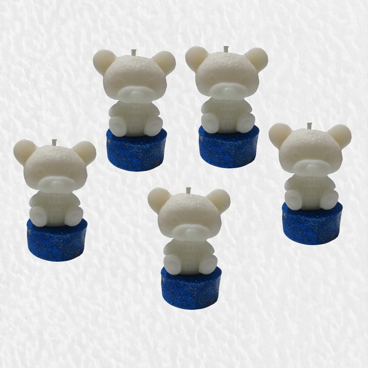 Pack x5 Velas Oso Grande 3D – Color y Aroma a Elección - Imagen 4