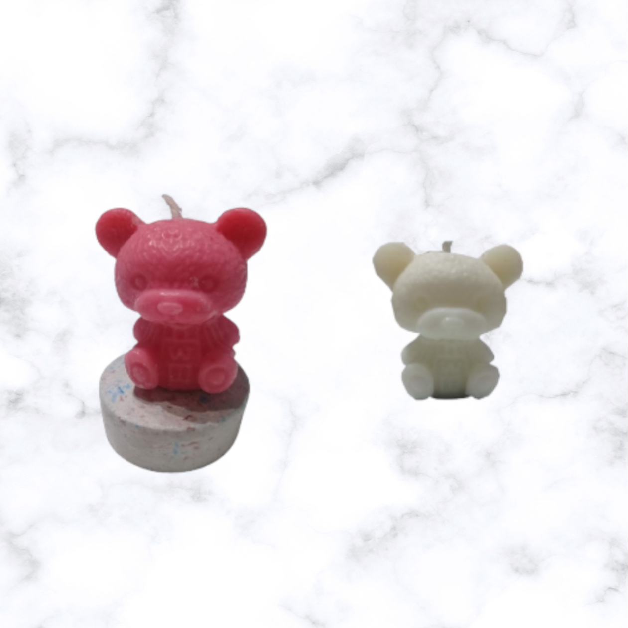 Pack x5 Velas Oso Grande 3D – Color y Aroma a Elección - Imagen 2