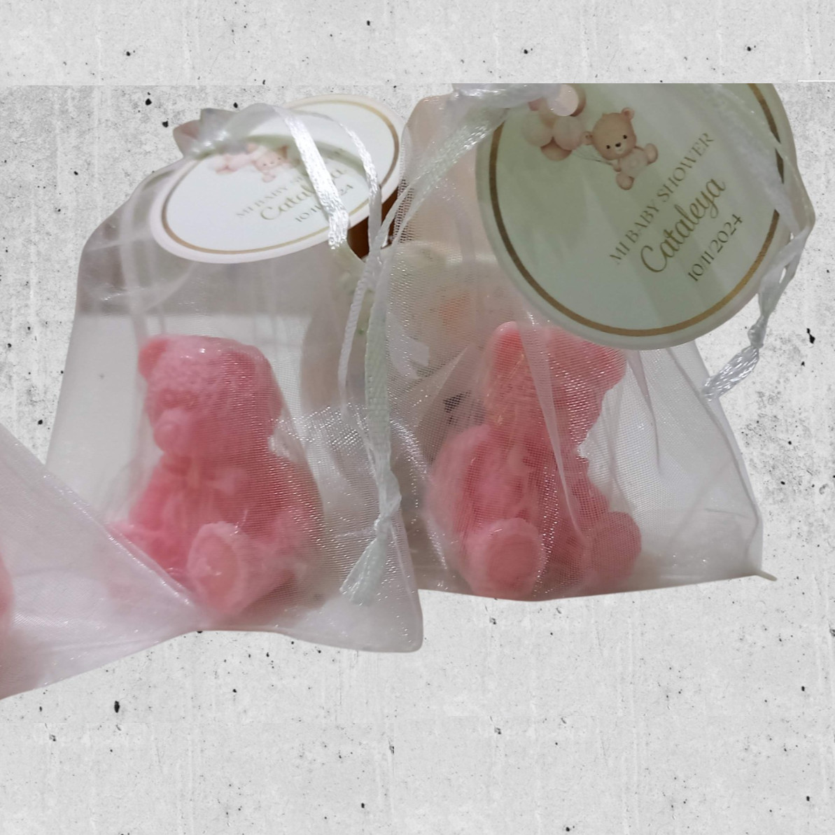 Souvenirs Artesanales: Oso Mediano en Organza - Imagen 2