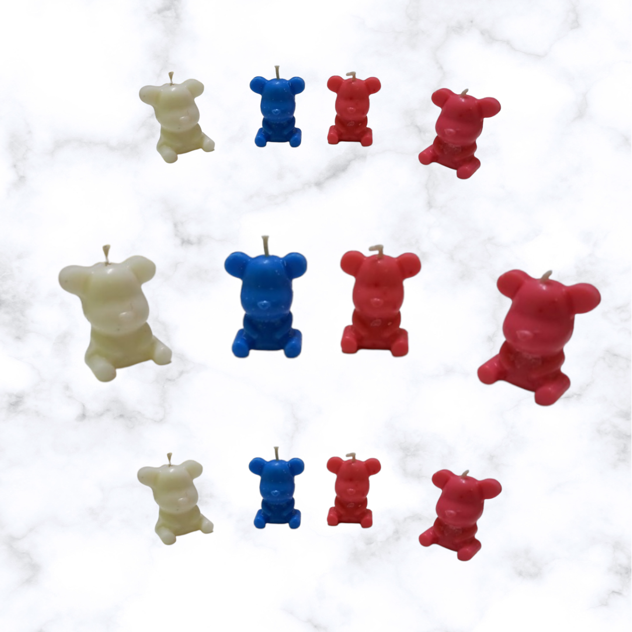 Pack x10 Velas de Soja Oso Chico – Ideal Souvenirs - Imagen 2