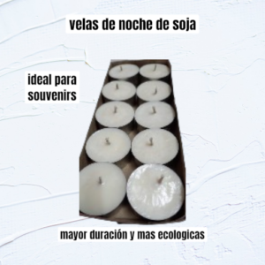 Velas de Noche de Soja (Pack x 10)existenc