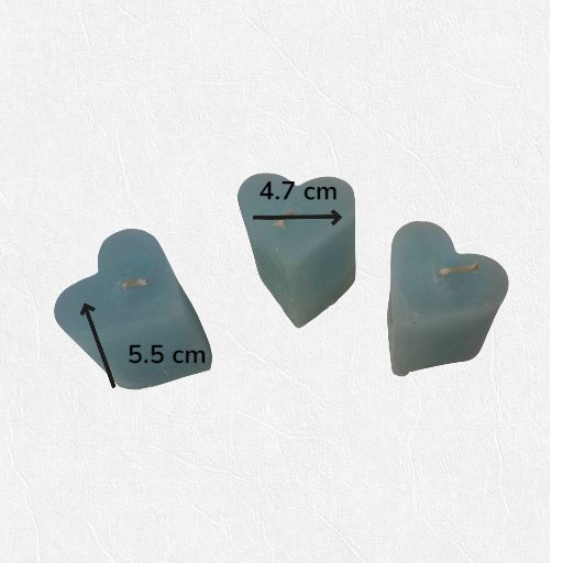 Pack x15 Velas de Corazón Artesanales – Brezos Aromas - Imagen 2