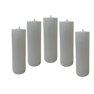 Velas Cilíndricas (6x10 cm) – Ideal Fanales y Centros de Mesa – Brezos Aromas